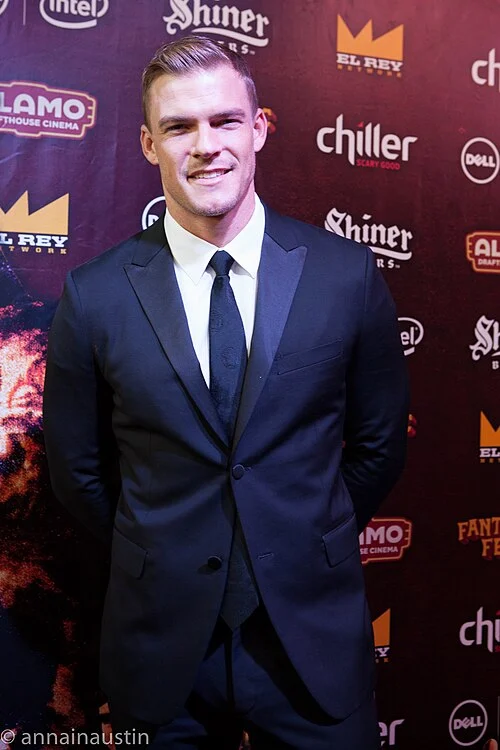 Alan Ritchson alla prima di Lazer Team nel 2015