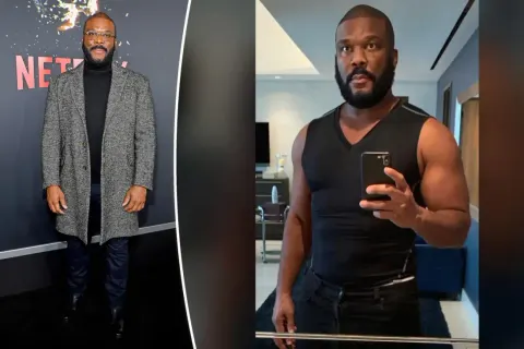 Tyler Perry stangding tall