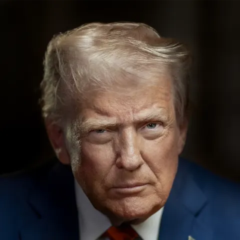 Ritratto presidenziale ufficiale di Donald Trump pubblicato nel 2025