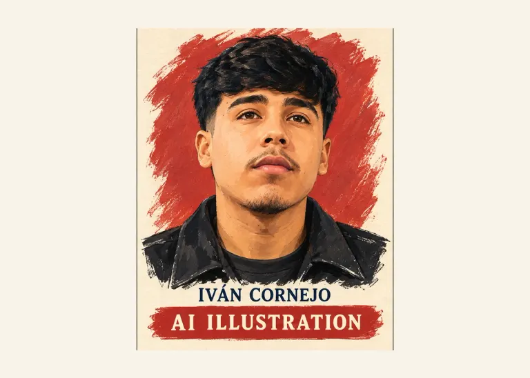 AI-generated editorial illustration of Ivan Cornejo, not a documentary photograph