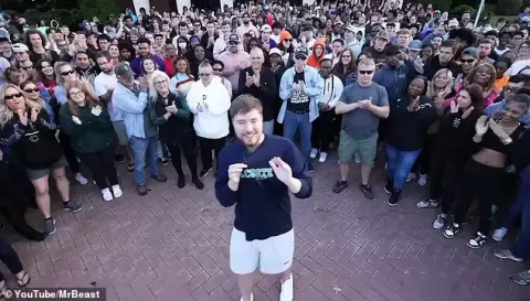 MrBeast standing tall