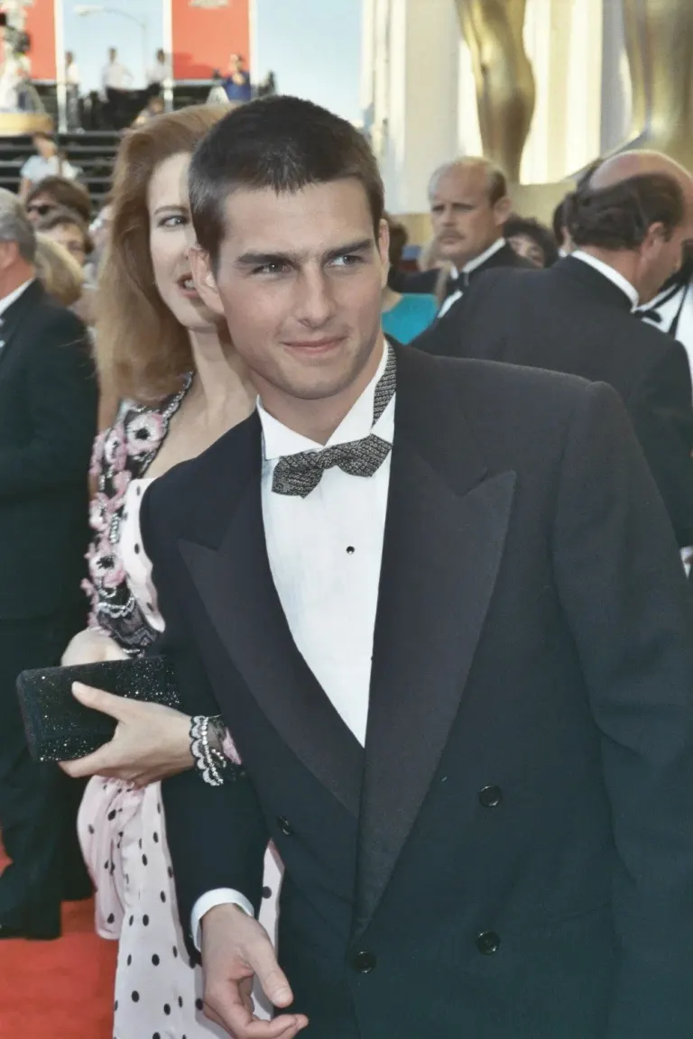Tom Cruise al suo arrivo alla cerimonia degli Oscar del 1989