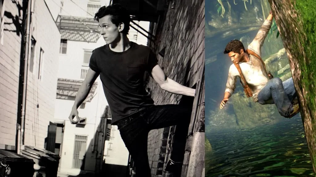 Tom Holland showcasing athleticism