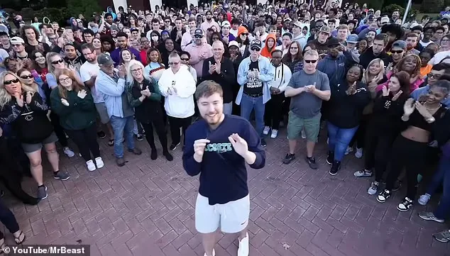 MrBeast standing tall
