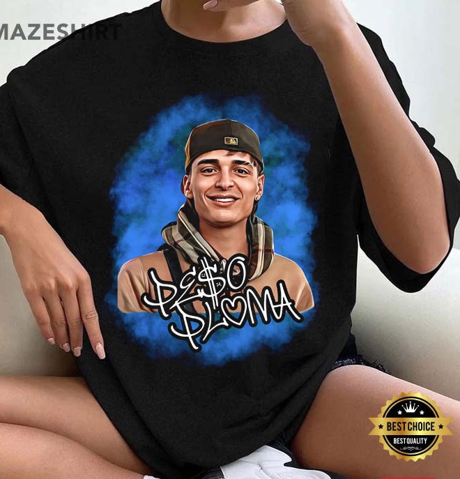 peso pluma shirts black blue printed